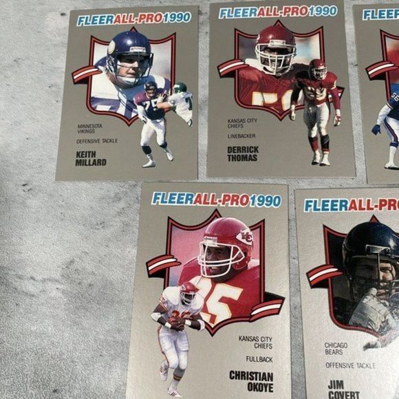 1990 Fleer Football All-Pro Insert 18 Of 25 cards NM Ronnie Lott Lawrence Taylor - Picture 3 of 5